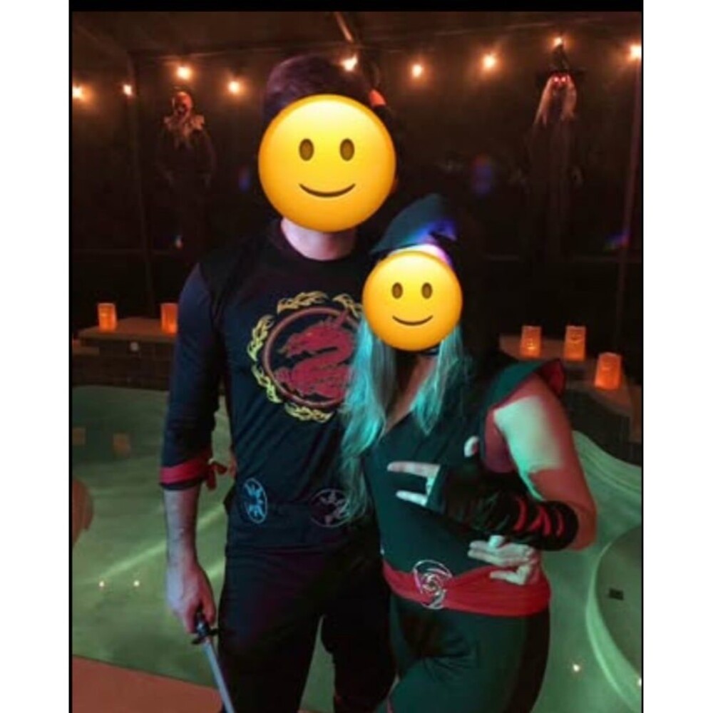 Adult Ninja Halloween Costume Woman and Man (Couple)
